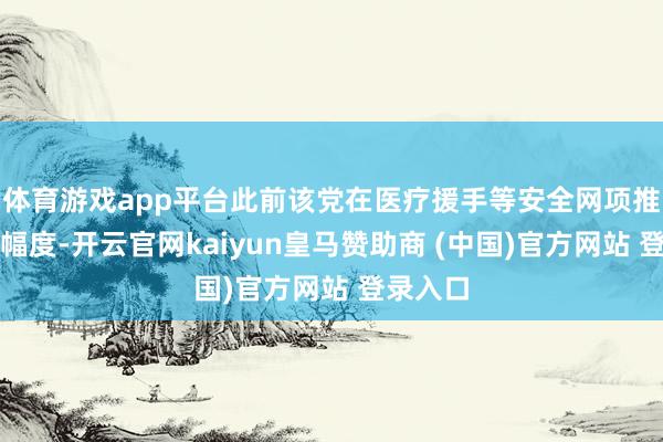 體育游戲app平臺此前該黨在醫(yī)療援手等安全網(wǎng)項推測削減幅度-開云官網(wǎng)kaiyun皇馬贊助商 (中國)官方網(wǎng)站 登錄入口